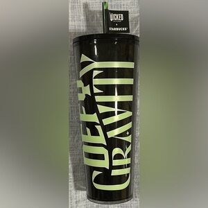 STARBUCKS WICKED DEFY GRAVITY  2024 TUMBLER 24 OZ. NEW GLOW IN THE DARK (1)